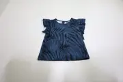 Greyson Golf Camo Feather Sophia Top Polo Girls Size 5 Aegean 951C New 01298141