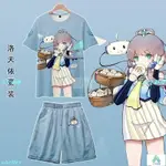 VSINGER短袖洛天依樂正綾初音T恤春夏男女學生衣服二次元動漫周邊 動漫成人短袖 大尺碼動漫短袖TA1