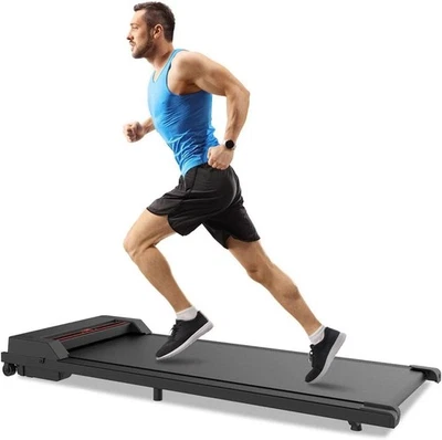 Walking Pad Treadmill, Under Desk Treadmill w/LED Display for Home Office, Elect