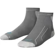Puma Performance + R Light Quarter Running Socks Grey Cushioned Anti Blister Run