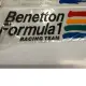 【Max魔力生活家】BENETTON FORMULS1 貼紙 車身貼紙 立體貼紙 (黑色) (賠售價出清)