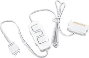 ARGB Controller, Power Supply 5V 3 Pin Professional Stable Performance ARGB Light Stripe Controller for DIY ARGB Devices for Air Cooled Radiators (White)