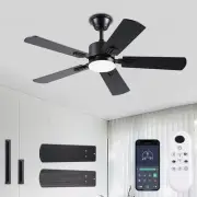 42 inch Modern Ceiling Fans with Lights APP/Remote Control, Low Profile Rever...