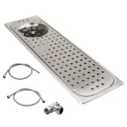 Glass Rinser, Stainless Steel Espresso Coffee Bar Countertop Pitcher Rinser S...