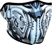 Zan Headgear Biomechanical, half mask , color: Black/Grey/Blue , size: One Size