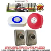 DAKOTA ALERT DCMA-4K+ WIRELESS ALARM+RELAYS+12V OUTPUT 2 SENSORS 1 BELL