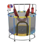 Costway Kids Trampoline Gym Rebounder Workout Combo Blue