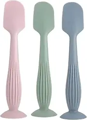 Baby Diaper Cream Spatula Applicator Baby Butt Paste Spatulas With Suction Cup,Silicone Ointment Applicator Spatula - Small Size Skin Care Tool