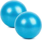 Tignapoo 25cm 2 Pcs Yoga Ball Anti-Burst Thick Stability Ball Mini Pilates Barre Physical Ball