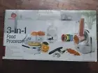 Food Processor 3 In 1 Fruit Ice Cream Maker Citrus Juicer And Salad Slicer