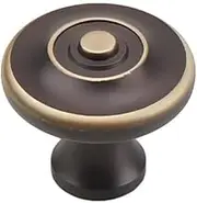 AIMALL Pure Copper Cabinet Handle Antique Drawer Pull Knob Small Copper Door Handle in Black for Wardrobe and Furniture
