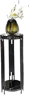 Vase Base Light Luxury Stainless Steels Marble Bonsai Base, Modern Household Decorative Display Rack Display Base(Medium)