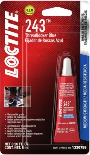 Loctite 243 Medium Strength Threadlocker 6 Ml, Blue Size Name:6 Milliliter, (...