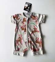BNWT Unisex Bonds Wondersuit Zippy Romper Christmas Xmas Size 000 (0-3 Months)