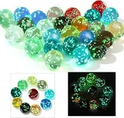 Homefantasy Pack of 40 Marbles for Children, Accessories for Boys and Girls, Glass Marbles, Children's DIY Projects or Home Decoration
