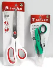 New, Set of 2 SINGER 8.5” Fabric Scissors & Pro Series 5” Thread Cutter