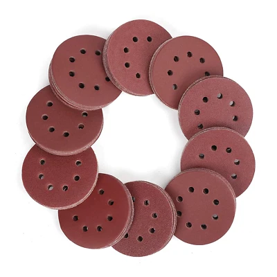 WORKPRO 150-Piece Sanding Discs Set - 5-Inch 8-Hole Sandpaper 10 Grades Include