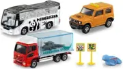 Tomica Zoo Tour Car Let's Go Play Gift Set Metal Diecast Car Model Toy 1/64