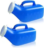 Urine Bottles,Portable urinals for Men,Spill Proof 1200ml for Hospital, Incontinence, Outdoor, car, Travel(Blue2men)