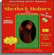 Sherlock Holmes CD-ROM - Two 1954 TV Episodes! New! Plays on PC Media Player!