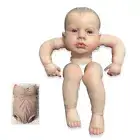 Painted Unassembled Unfinished Doll Reborn Baby Doll Kits Parts with Cloth Body