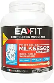 Muscle Construction Milk & Egg 95 Micellar 750g - Flavour : Vanilla by Eafit