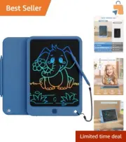10-Inch LCD Writing Tablet - Portable Doodle Board for Kids 3-12 Years, Navy