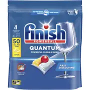 Finish Quantum Dishwashing Lemon 50 Pack