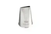 Mondo Stainless Steel #104 Rose Piping Tip Icing Cake Decorating Nozzle Silver