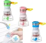 Faucet Water Filter Booster Kitchen Water Filter Tap for Kitchen Sink & Bathroom Faucet Extender - Removes Heavy Metals, Hard Water,Activated Carbon Purifier(3pcs,Color Random)