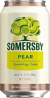 Somersby Pear Cider, Easy Drinking Sparkling Cider, 4.5% ABV, 375mL (Case of 30 Cans)