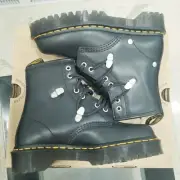 DR MARTENS 1460 Bex Smooth Leather Lace Up Boots Mens Sz 5/ Wmns Sz 6 BLACK NEW
