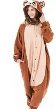 New Adult Monkey Pajamas/ Costume Belle House