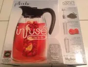 Primula Flavor-It Infusion Pitcher 3-in-1 Beverage System 2.9 quart Black