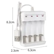 1PC High-Speed USB 3/4 Slot AAA And AA Fast Rechargeable Battery Charger