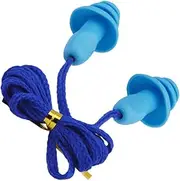 Soundproof Earplug Noise Reduction Silicone Ear Plugs Tree-Shape Reusable Cord Earplugs for Sleeping Learning Swimming and Travel Blue One Size