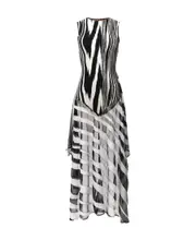 Missoni Tray Pattern Sleeveless Jumpsuit UK8 Gray
