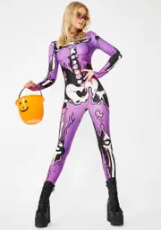 [Badinka] Purple Pop Art Costume