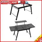 BBQ Folding Table Rustproof Lightweight Foldable Table for Family Travel Picnic