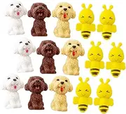 UPKOCH 20Pcs Animal Shaped Mini Erasers Compact Pencil Erasers for Fun Student Supply Easy to Use Safe Materials for Classroom and Playtime Random Style