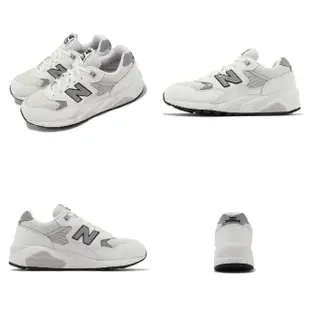 【NEW BALANCE】休閒鞋 580 男鞋 女鞋 白 灰 反光 運動鞋 緩震 NB 紐巴倫(MT580EC2-D)