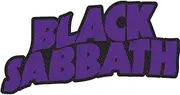 Black Sabbath Patch Logo Cut Out Official Purple One Size