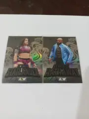 2024 AEW Upper Deck Allure Black Rainbow Kris Statlander & Stokely Hathaway