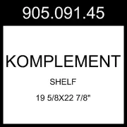 IKEA KOMPLEMENT Shelf Dark Gray 19 5/8x22 7/8" 905.091.45