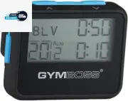 Interval Timer and Stopwatch - BLACK / BLUE SOFTCOAT