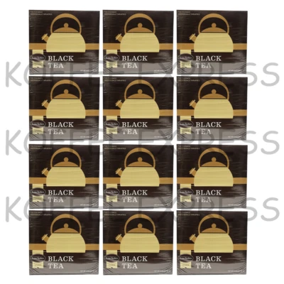 Farmer Brothers Hot Tea Bags, INDIVIDUALLY WRAPPED Black Tea, 12 box 100ct ea