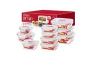 Lock & Lock 10pc Boroseal Heat Resistant Glass Container Set | 10 Piece