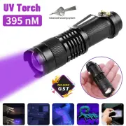 1/2x UV Ultra Violet LED Flashlight Blacklight Light 365nM Inspection Lamp Torch