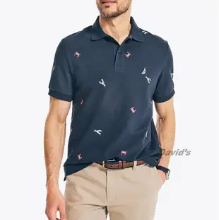 NAUTICA Polo衫 短袖 T恤 上衣 男 網眼 短T 帆船 衣服 t shirtK25208美國大衛~正正