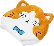 SHERCHPRY Absorbent Hair Drying Wrap Towel Hat Quick Drying Turban Cap for Wet Hair Fleece Cartoon Animal Design for Home Travel Bathing